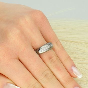 Złoty Pierścionek z Diamentami 585 – Białe Złoto  Rozmiar 12  9 × 0,10 ct.jpg